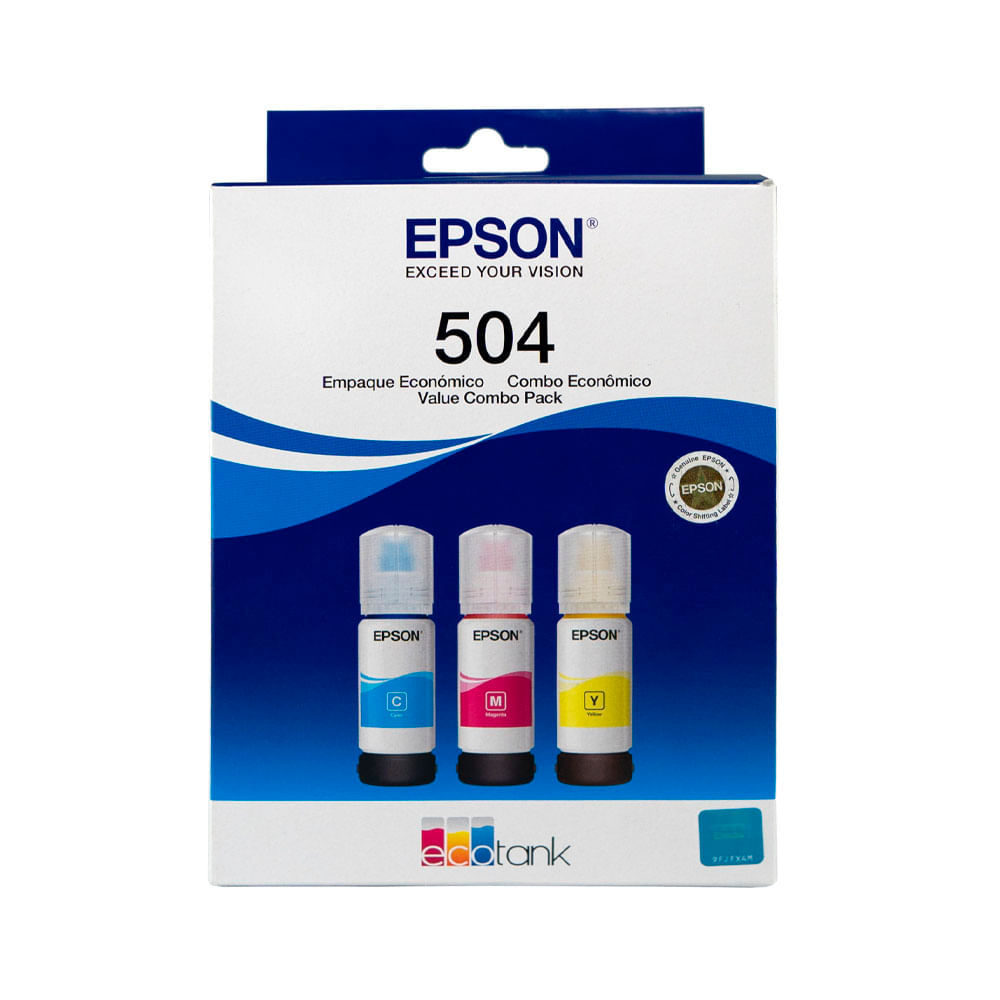 Pack de 3 Botellas Tinta Cmy Epson T504