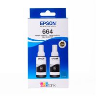 Pack de 2Botellas Tinta Negro Epson T664