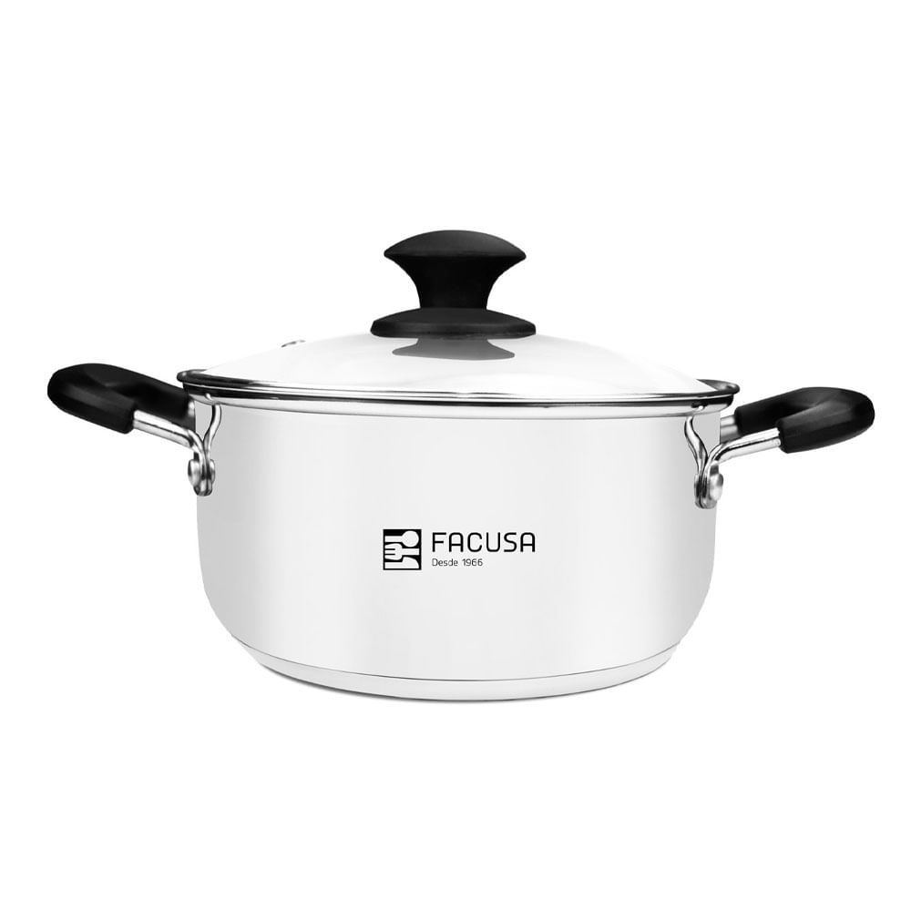 Olla Facusa de Acero Inoxidable 22cm