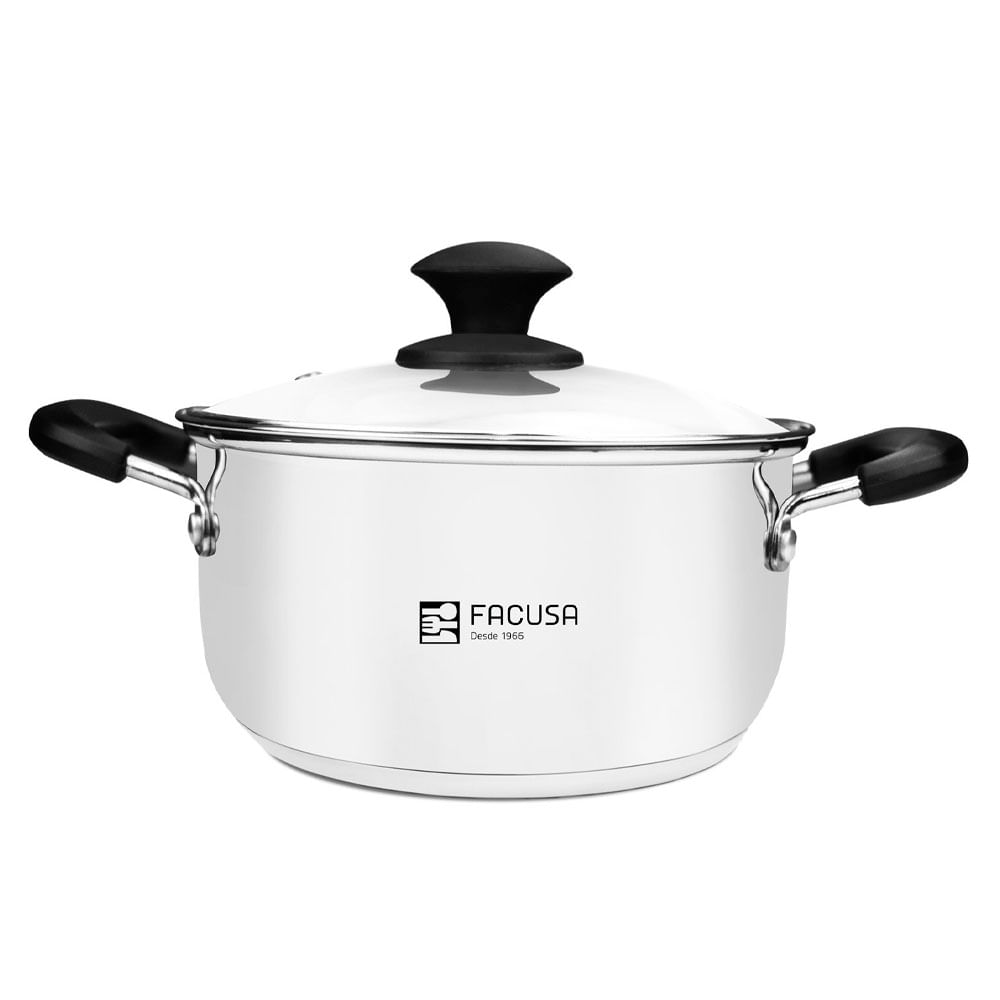 Olla Facusa de Acero Inoxidable 24cm
