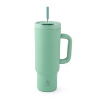 Botella Hydrum Asa Bombilla Menta 1180ml Acero