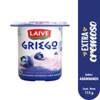Yogurt Laive Griego Sabor Arándanos 115g