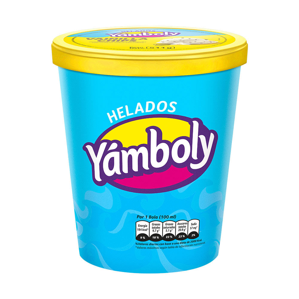 Helado Yamboly Vainilla Chips 930ml