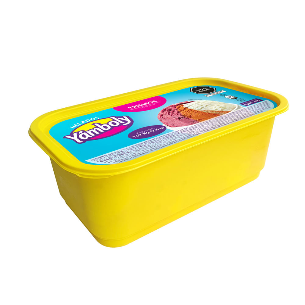 Helado Yamboly Fresa Lúcuma Vainilla 2.5L