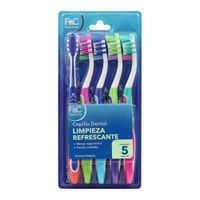 Cepillo de Dientes Family Care Limpieza Refrescante 5un