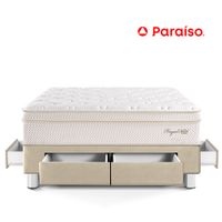 Cama Royal Cloud con Cajones King Champagne