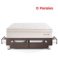 Cama Royal Cloud con Cajones King Chocolate