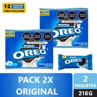 Sixpack x2 Galletas Rellenas Oreo Original 36g