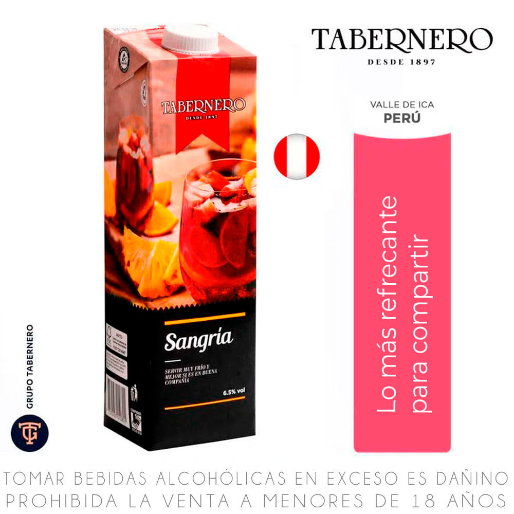 Sangría Tabernero Caja 946ml