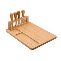 Tabla Bamboo Krea + 4 Utensilios Stand