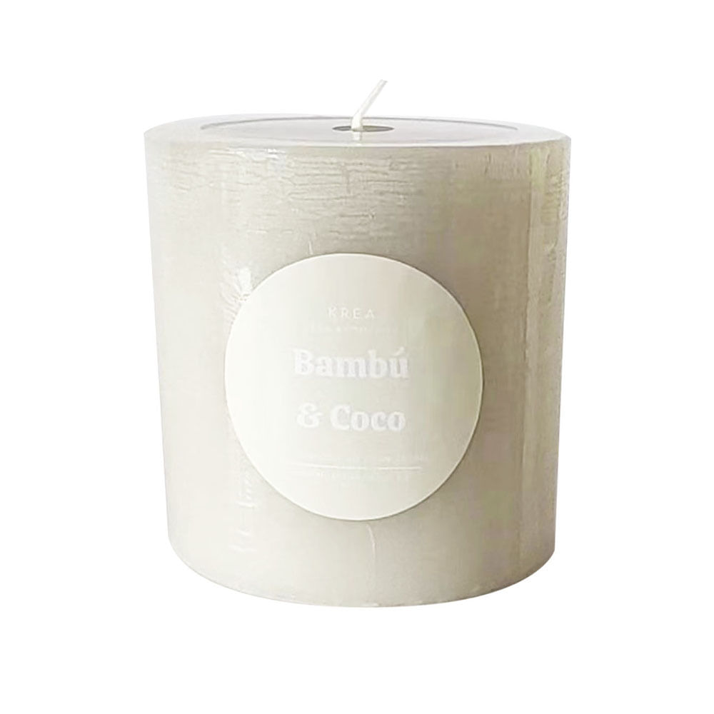 Vela Krea Pilar 7cm Gris