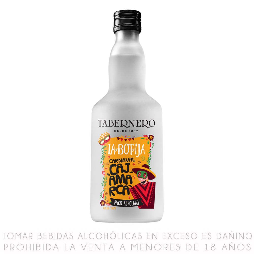 Pisco Acholado La Botija Tabernero Botella 700ml