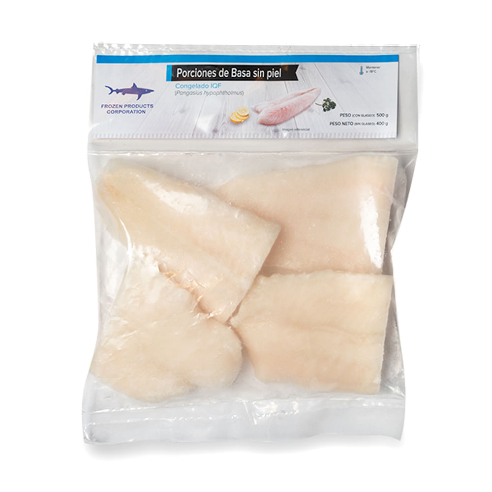 Porcionas de Basa Sin Piel Congelados 500g