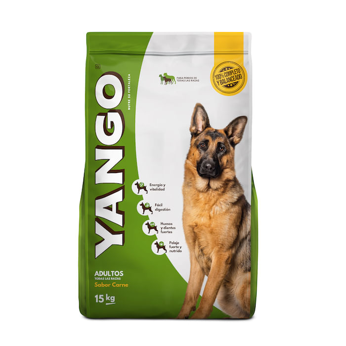 Alimento Seco Yango Carne 15Kg