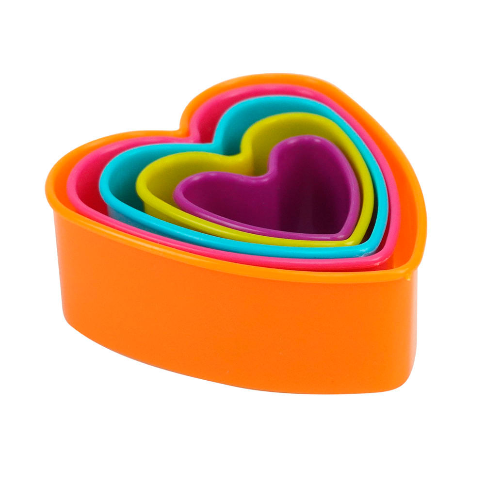 Set de Cortadores de Galletas Krea Corazón
