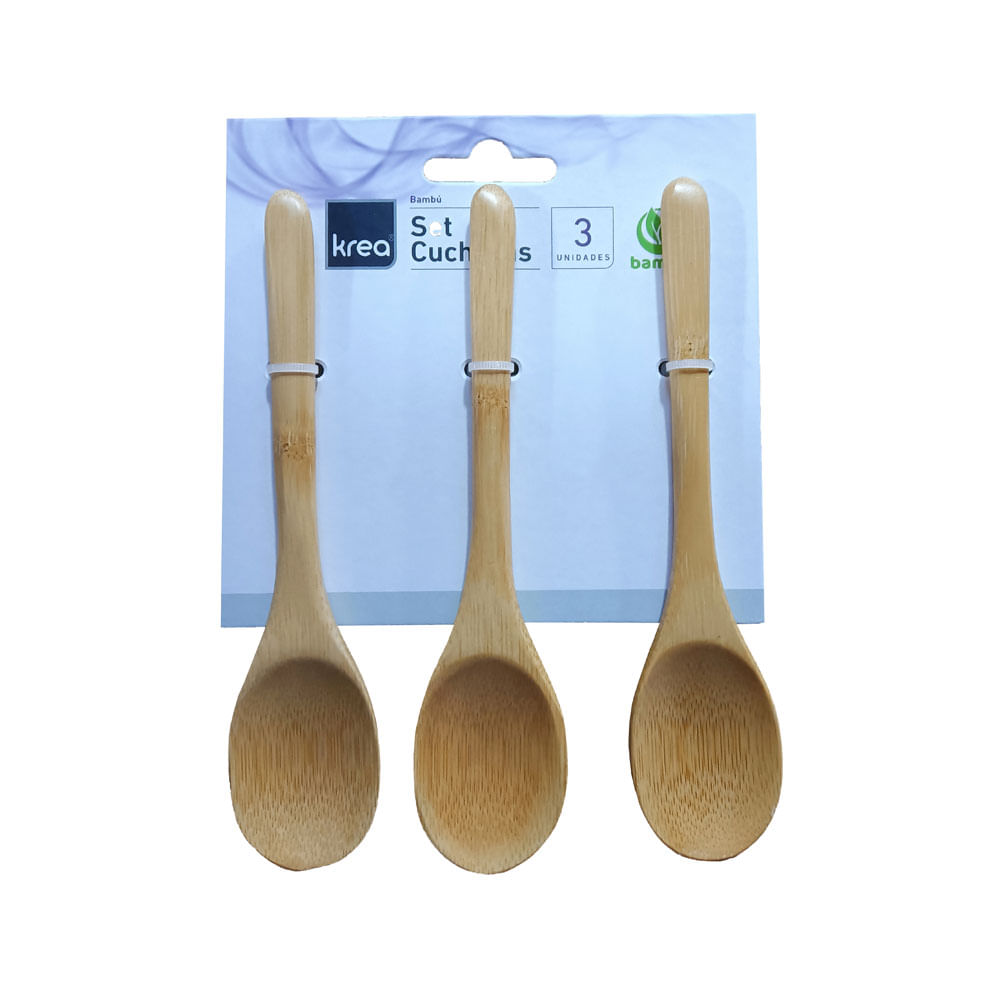 Set de 3 Cucharitas Krea de Bambú