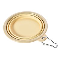 Plato Plegable Pet's Fun para Paseo Beige 450ml