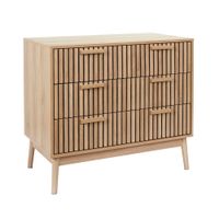 Comoda M+Design 3 Cajones Atenea 90x49x79cm Natural
