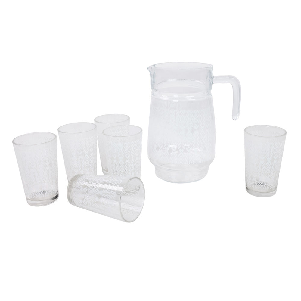 Jarro Basico + 6 Vasos Decal Krea