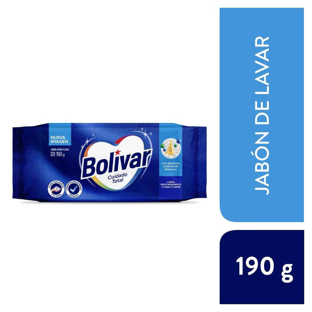 Jabón para Ropa Bolívar Floral 190g