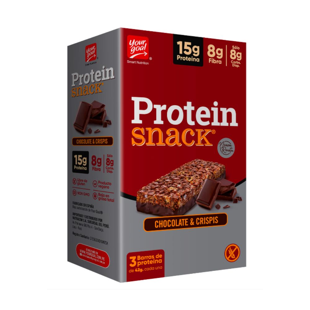 Barra Protein Snack Chocolate & Crispis 3un