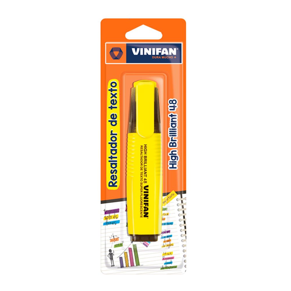 Resaltador Vinifan High Brilliant 48 x2 Amarillo