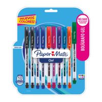 Bolígrafo Gel Paper Mate Surtido 10un