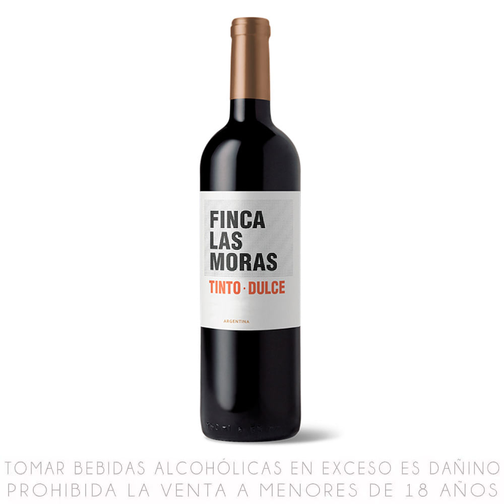 Vino Tinto Blend Finca Las Moras Dulce Botella 750ml