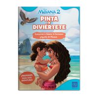 Libro Pinta y Diviertete con Moana