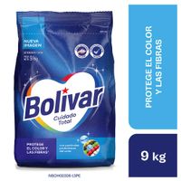 Detergente en Polvo Bolívar Cuidado Total 9kg