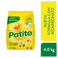 Detergente en Polvo Patito Bicarbonato Aroma Limón 4kg