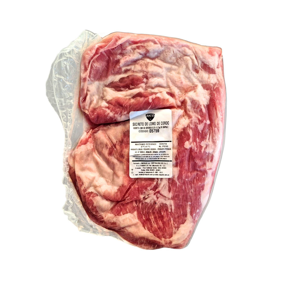 Secreto de Lomo de Cerdo Rico x kg