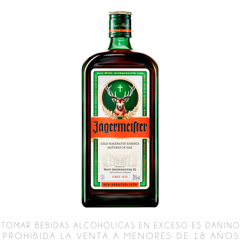 Licor de Hierbas Jagermeister Botella 1L