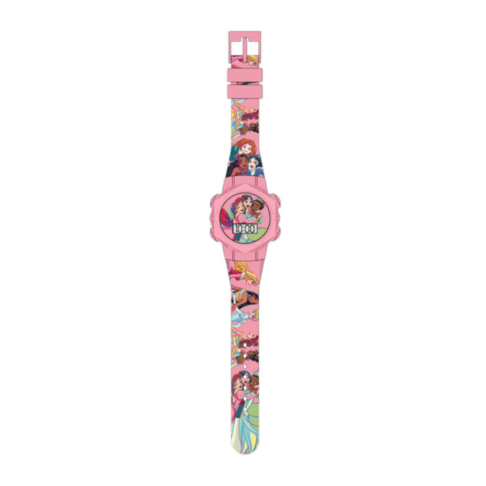 Reloj Princesas LCD Parpadeante Rosado PN4477