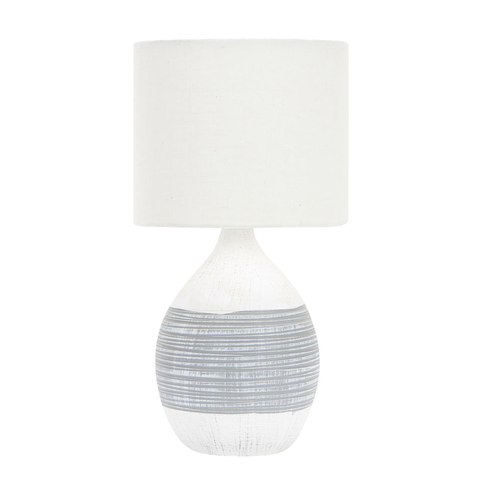 Lampara M+Design Sobremesa Fiore Blanco Gris