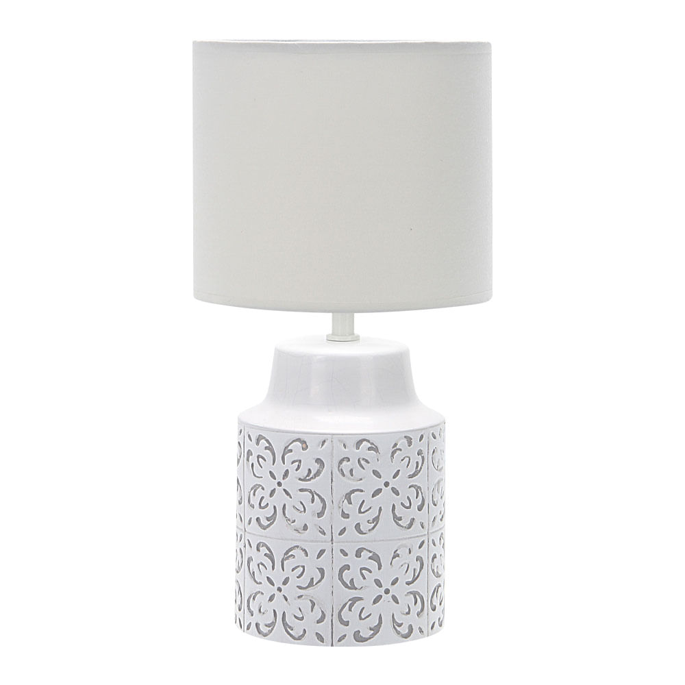 Lampara Ceramica M+Design Iberia Blanco Gris 39cm