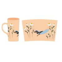 Tazón Keep Latte Pet Flowers 450ml