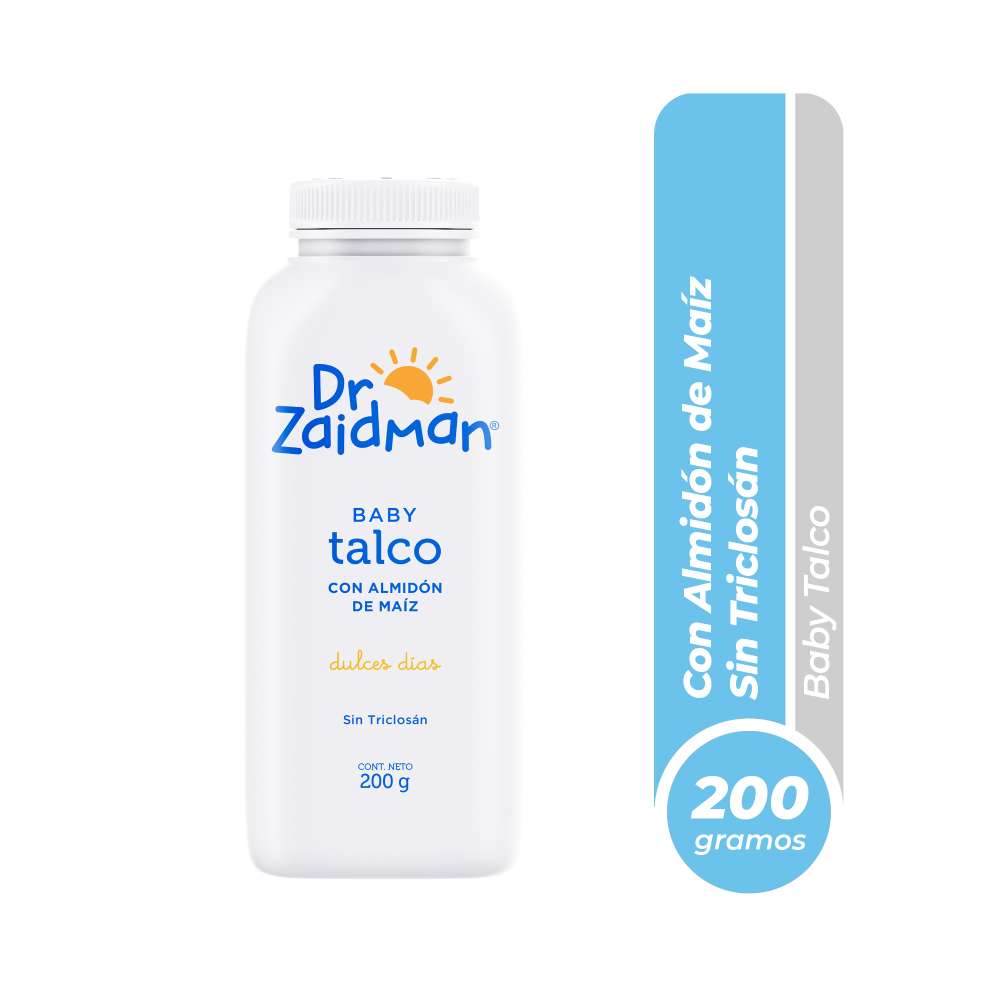 Talco Dr Zaidman Con Almidón de Maíz Talquera 200 g