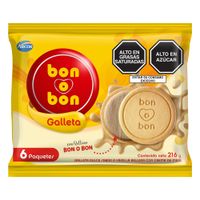 Sixpack Galleta Bon o Bon Vainilla y Maní 36g