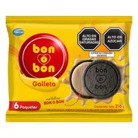 Sixpack Galleta Bon o Bon Chocolate y Maní 36g