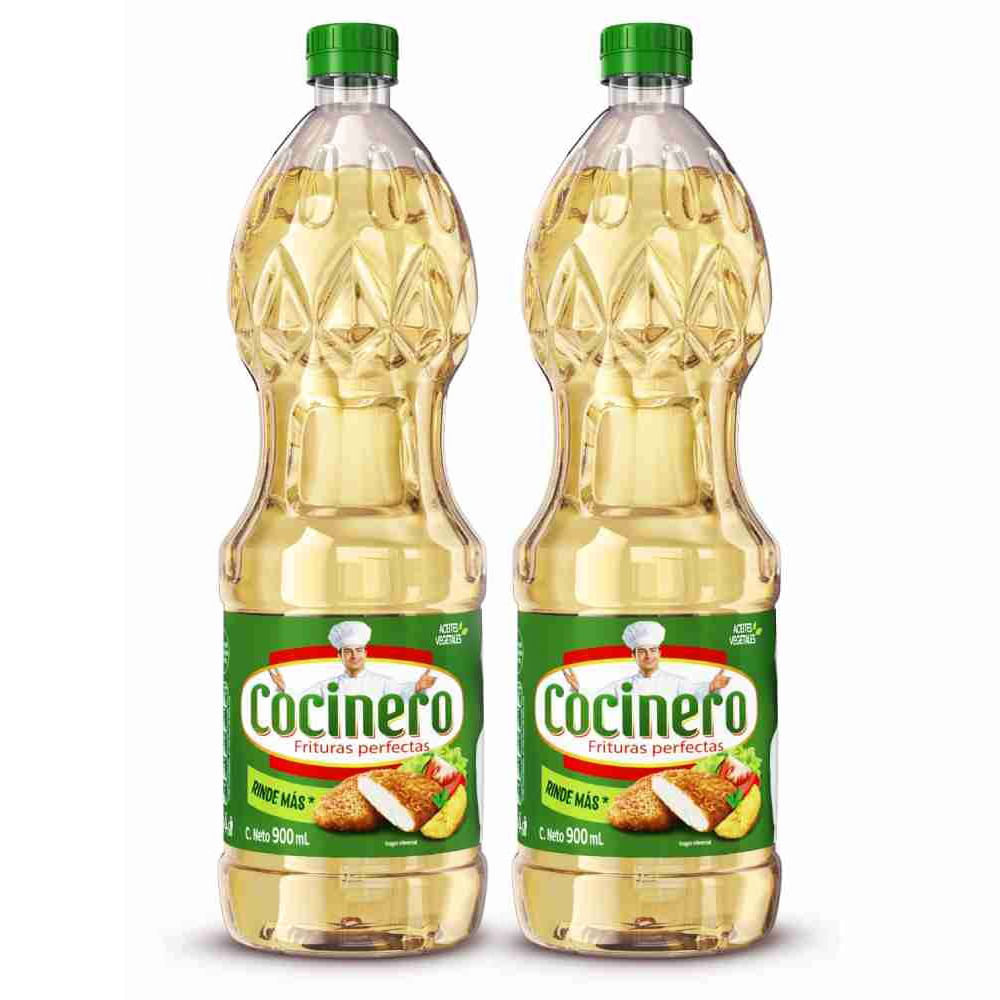 Twopack Aceite Vegetal Cocinero 900ml