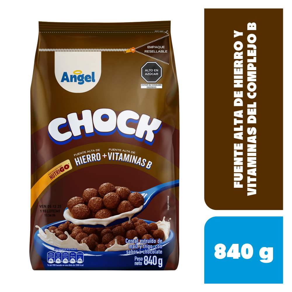 Cereal Angel Chock Contenido 840 g