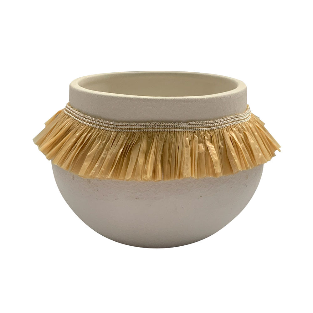 Maceta Krea Decorativa con Fibra Nativa