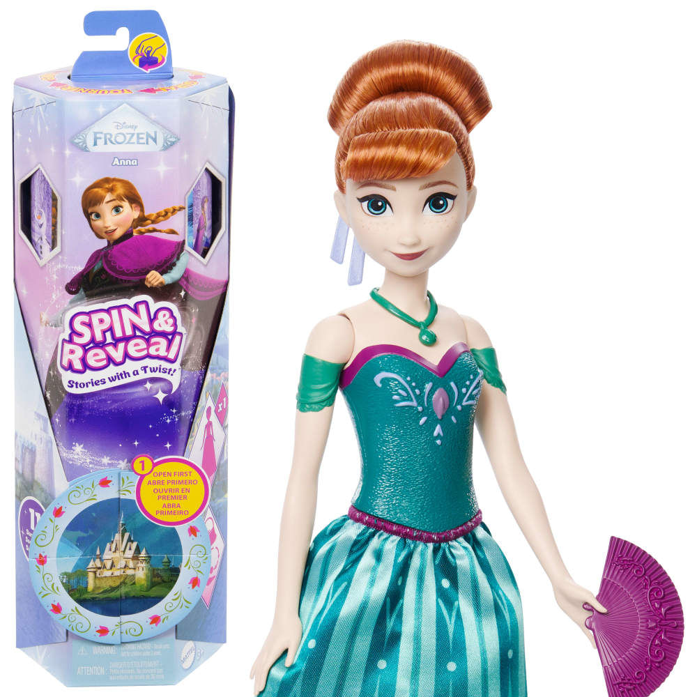 Muñeca Spin Reveal Anna Disney Frozen