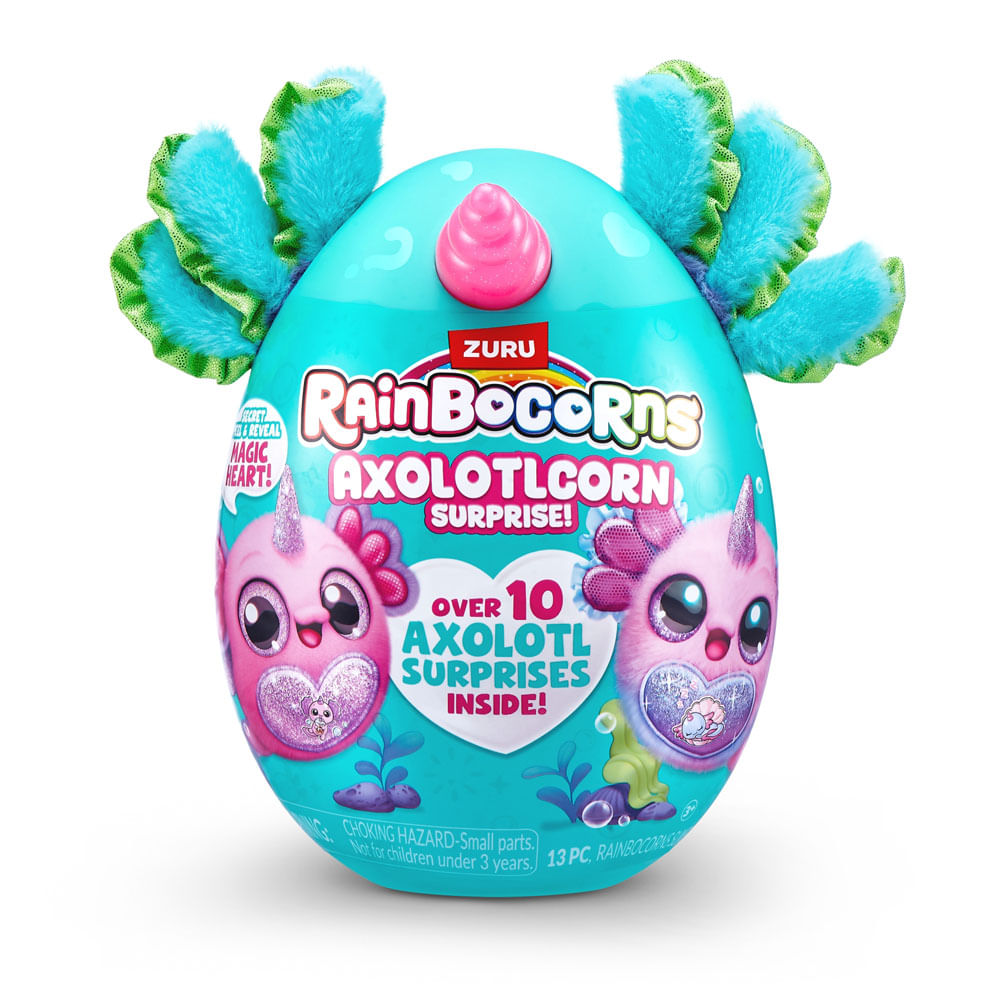 Peluche Ajolote Sorpresa Rainbocorns