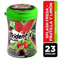 Chicle Sin Azúcar Trident X Splash Fresa y Limón 23un