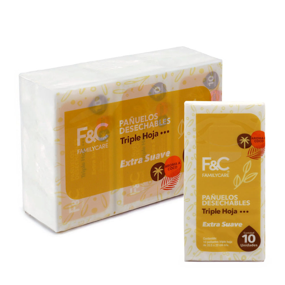 Pañuelos Desechables Family Care 6un