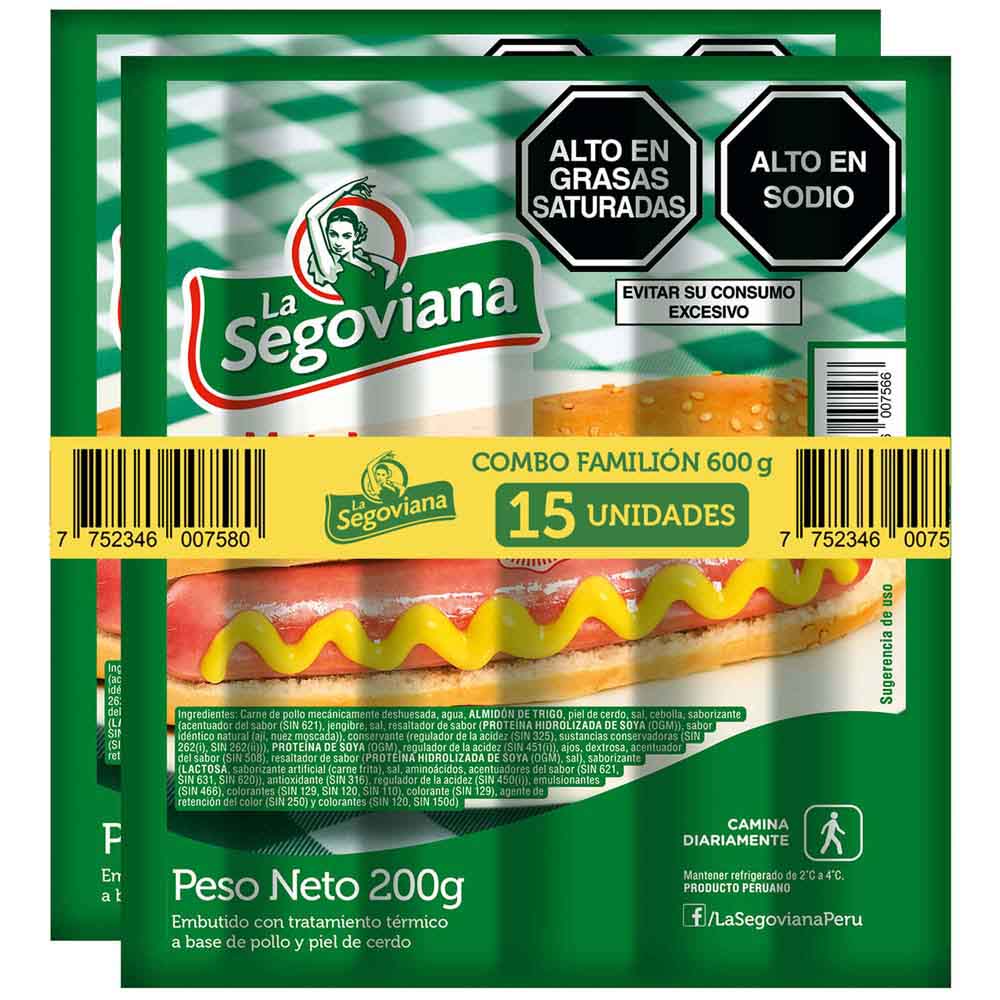 Pack La Segoviana Hot Dog: 400g + 200g