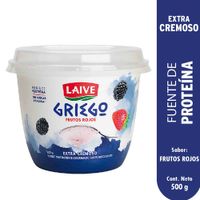 Yogurt Laive Griego Frutos Rojos 500g