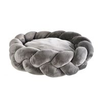 Cama Pet's Fun Trenzada Gris